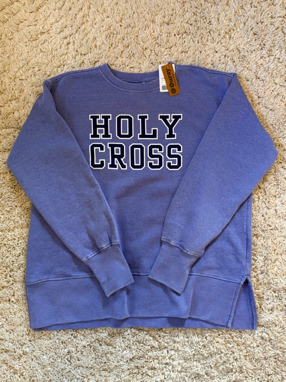 College of the Holy Cross Purple Crewneck Fleece Sweatshirt Women